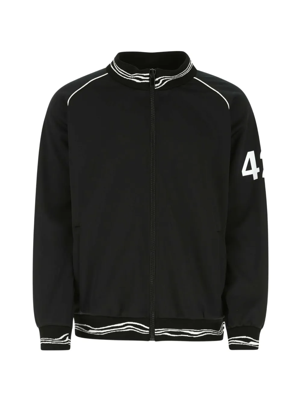 adidas by 424 striped-trims bomber jacket - Black