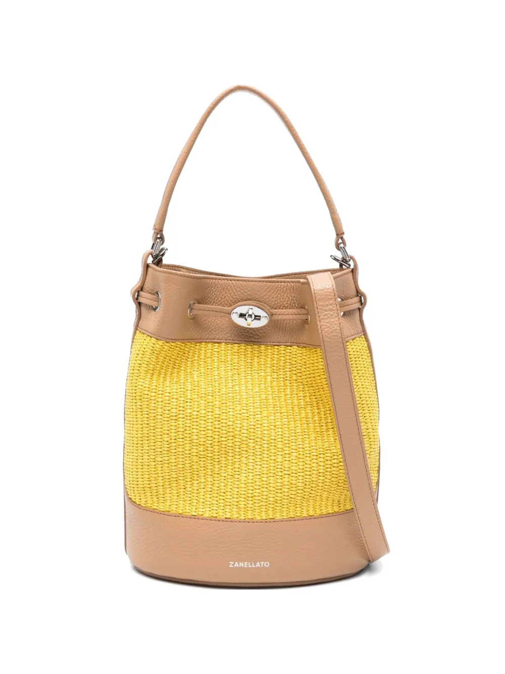 Zanellato small Monda top-handle bucket bag - Giallo