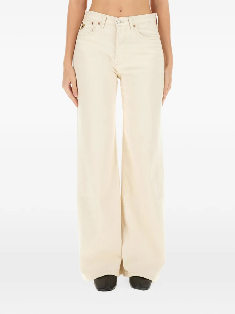 LOIS JEANS logo-patch jeans - Toni neutri