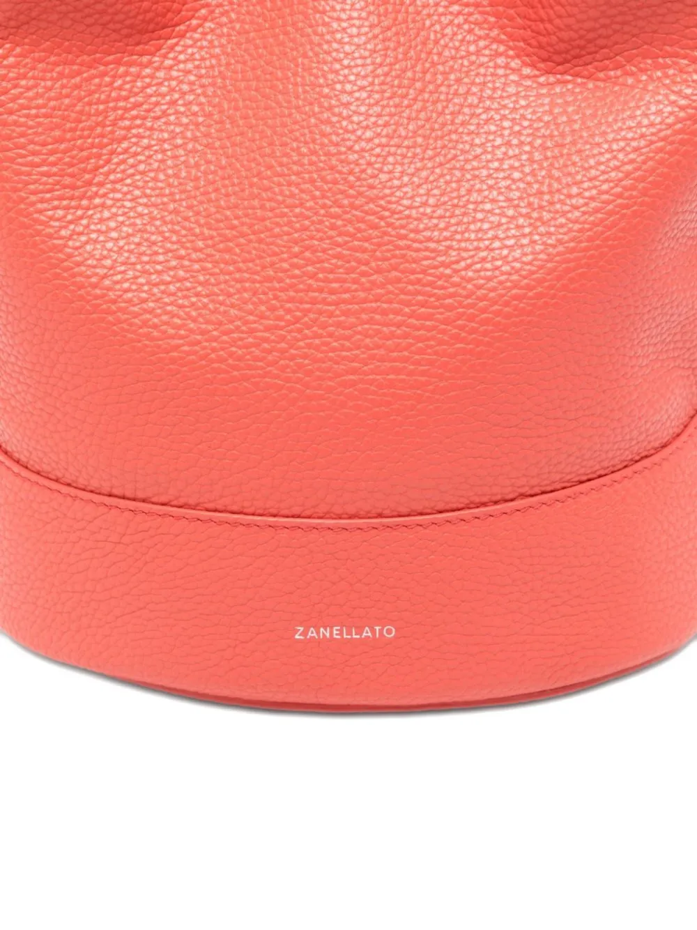 Zanellato Kleine Mondà leren bucket-tas Oranje