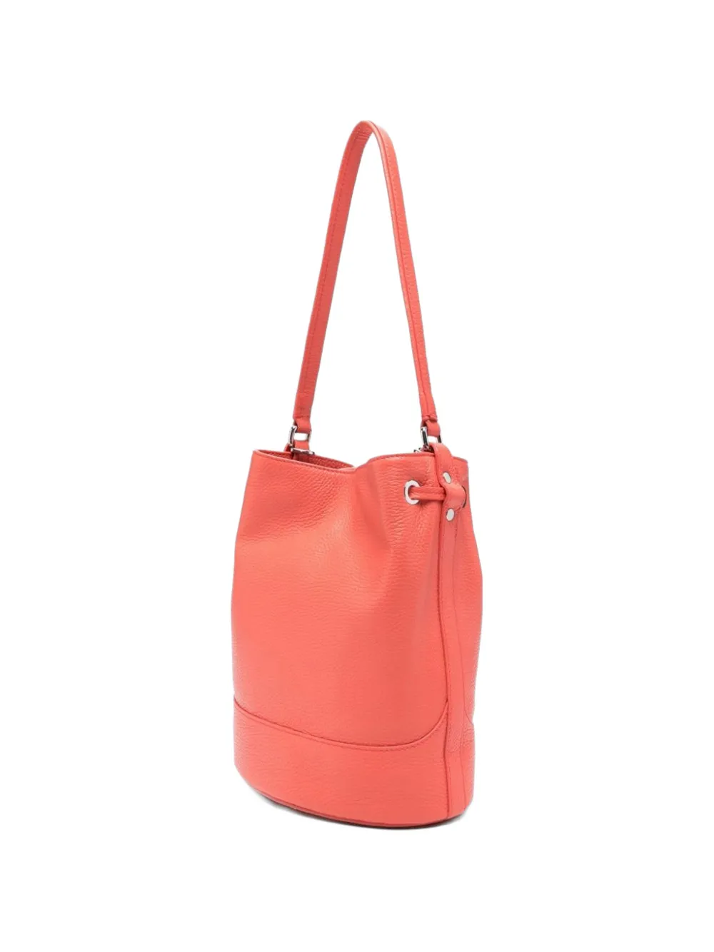 Zanellato Kleine Mondà leren bucket-tas Oranje
