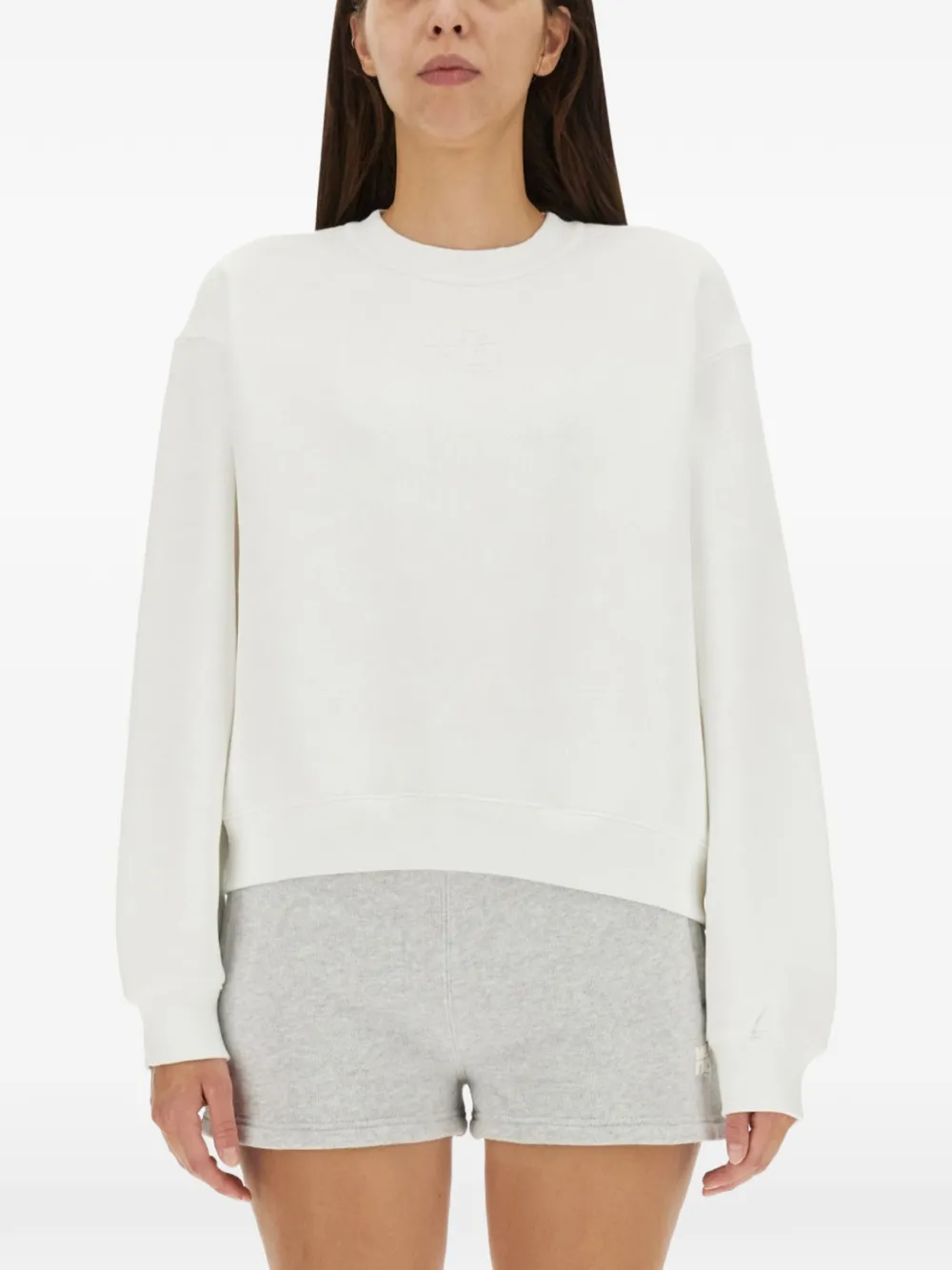 alexanderwang.t round-neck long-sleeve sweater - Bianco