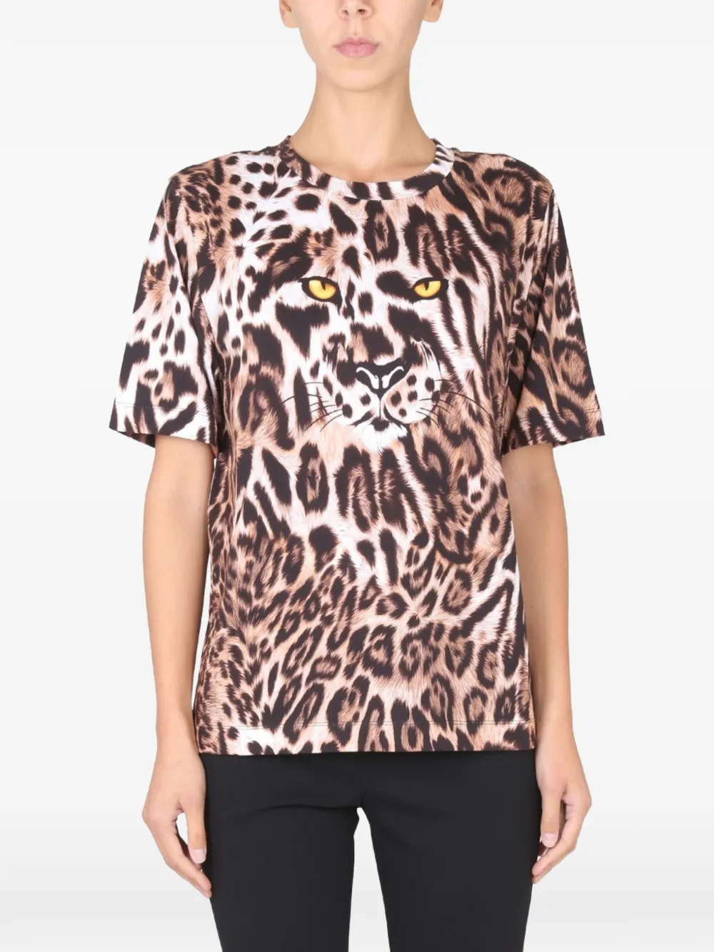 Boutique Moschino animal print T-shirt - Toni neutri