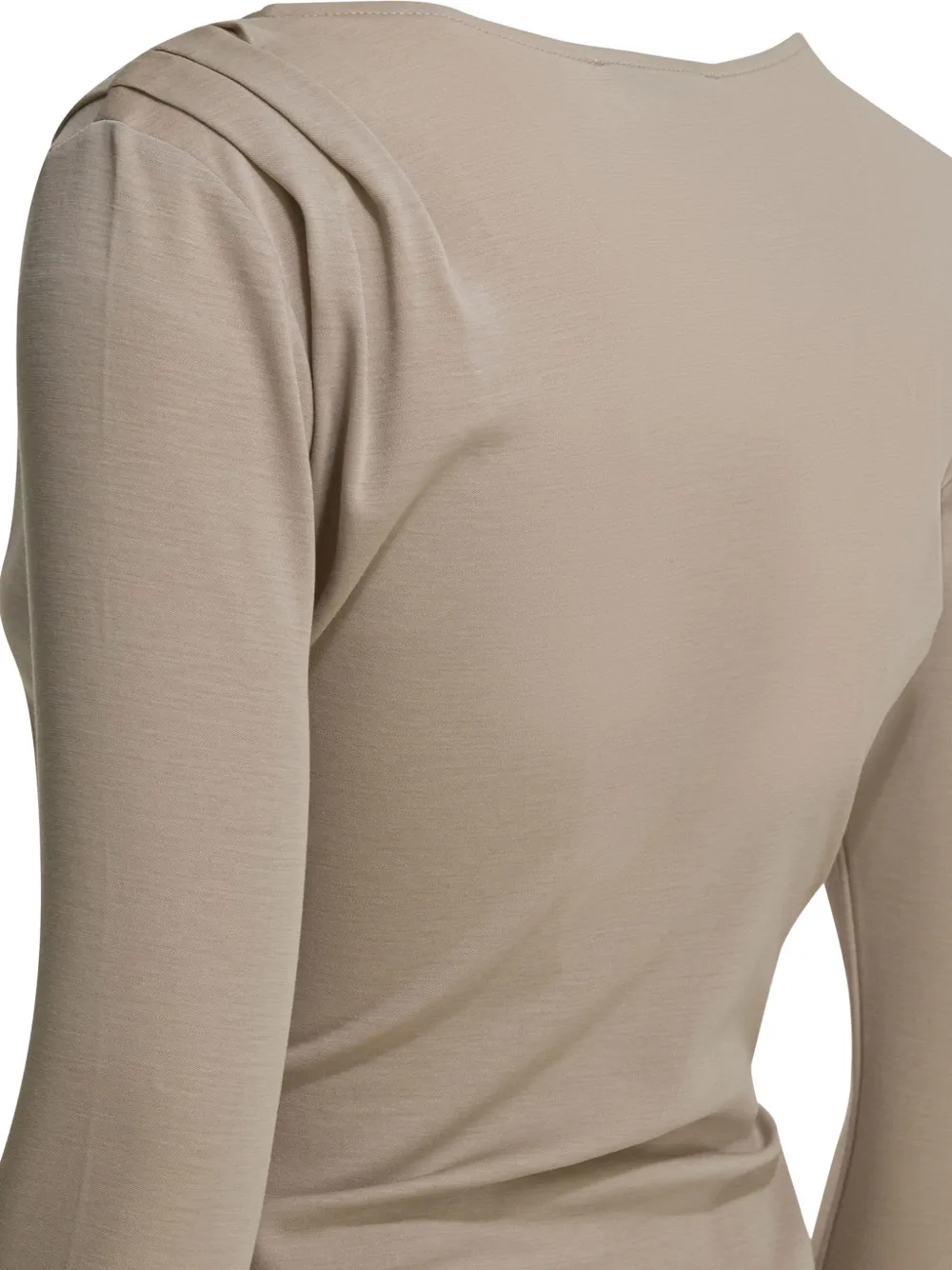 Max Mara Gewikkelde trui met V-hals Beige