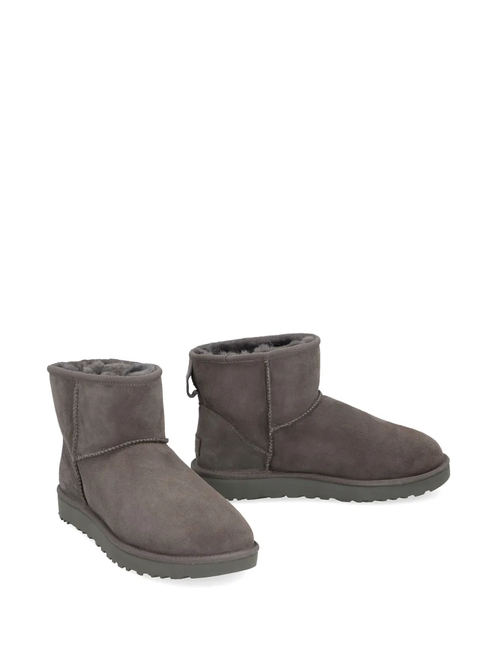 UGG Classic Mini II enkellaarzen met logopatch Grijs