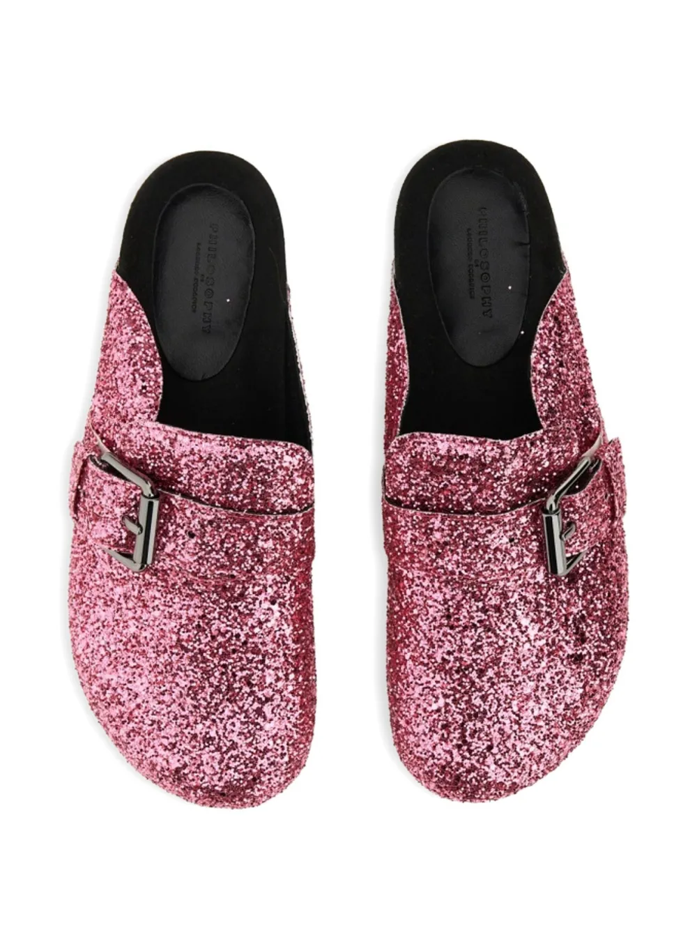 Philosophy Di Lorenzo Serafini Muiltjes verfraaid met glitters en gesp Roze