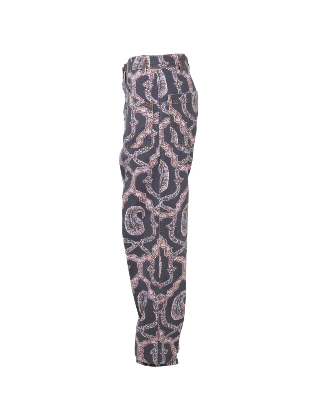 ETRO Broek met paisley-print Blauw