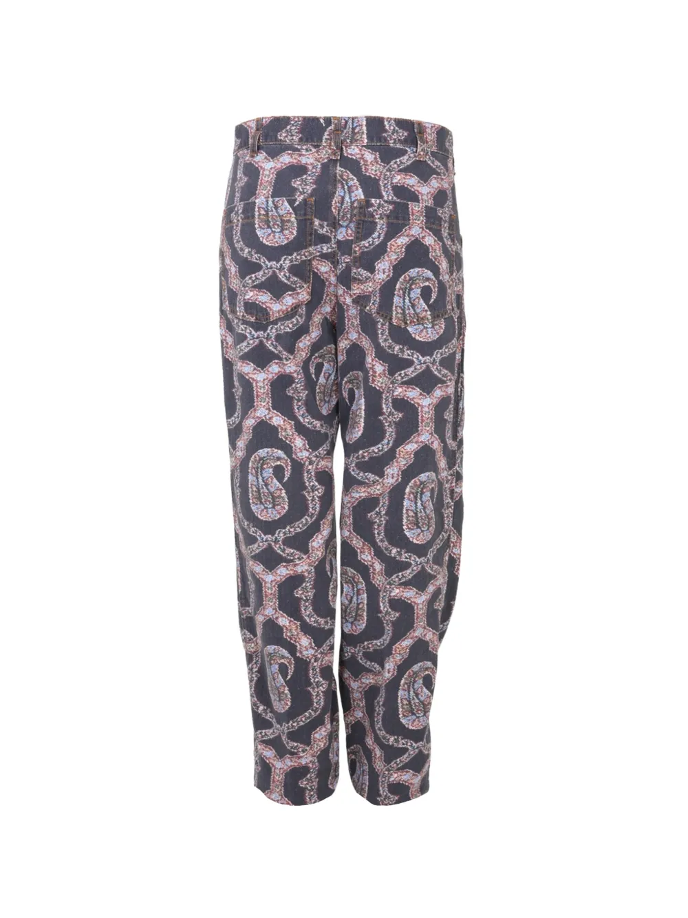 ETRO Broek met paisley-print Blauw