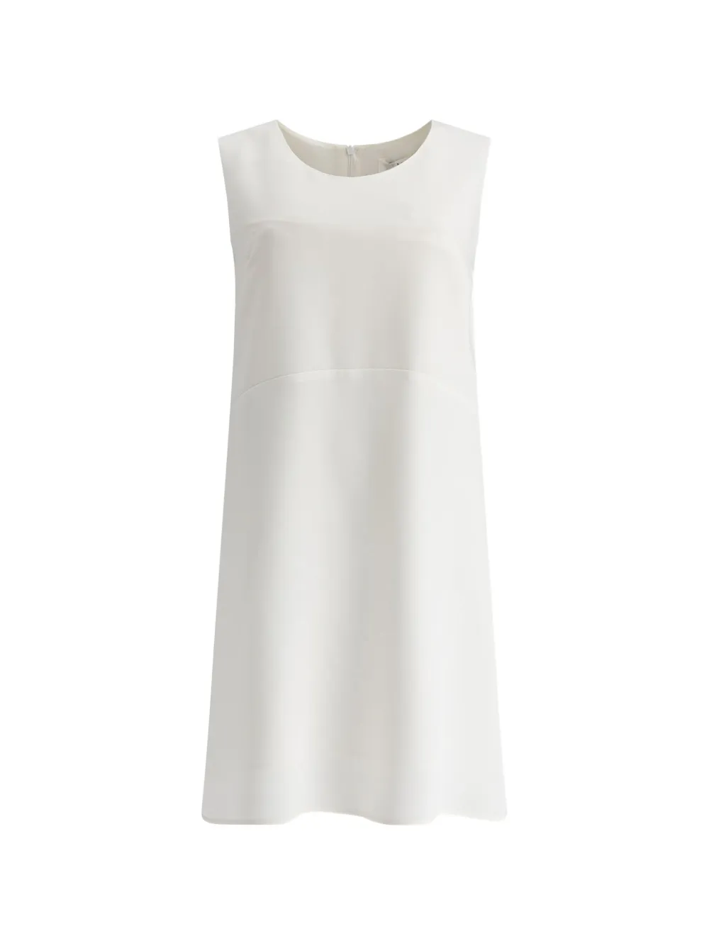 Fit sleeveless mini dress - Bianco