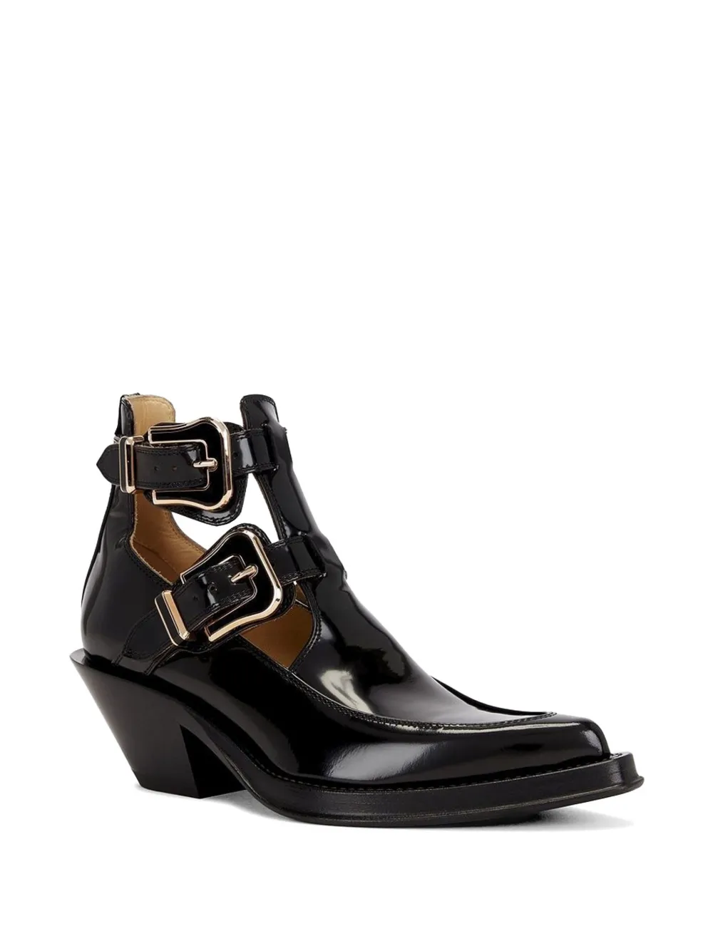 Gabriela Hearst Straps Boots in Black, view 2