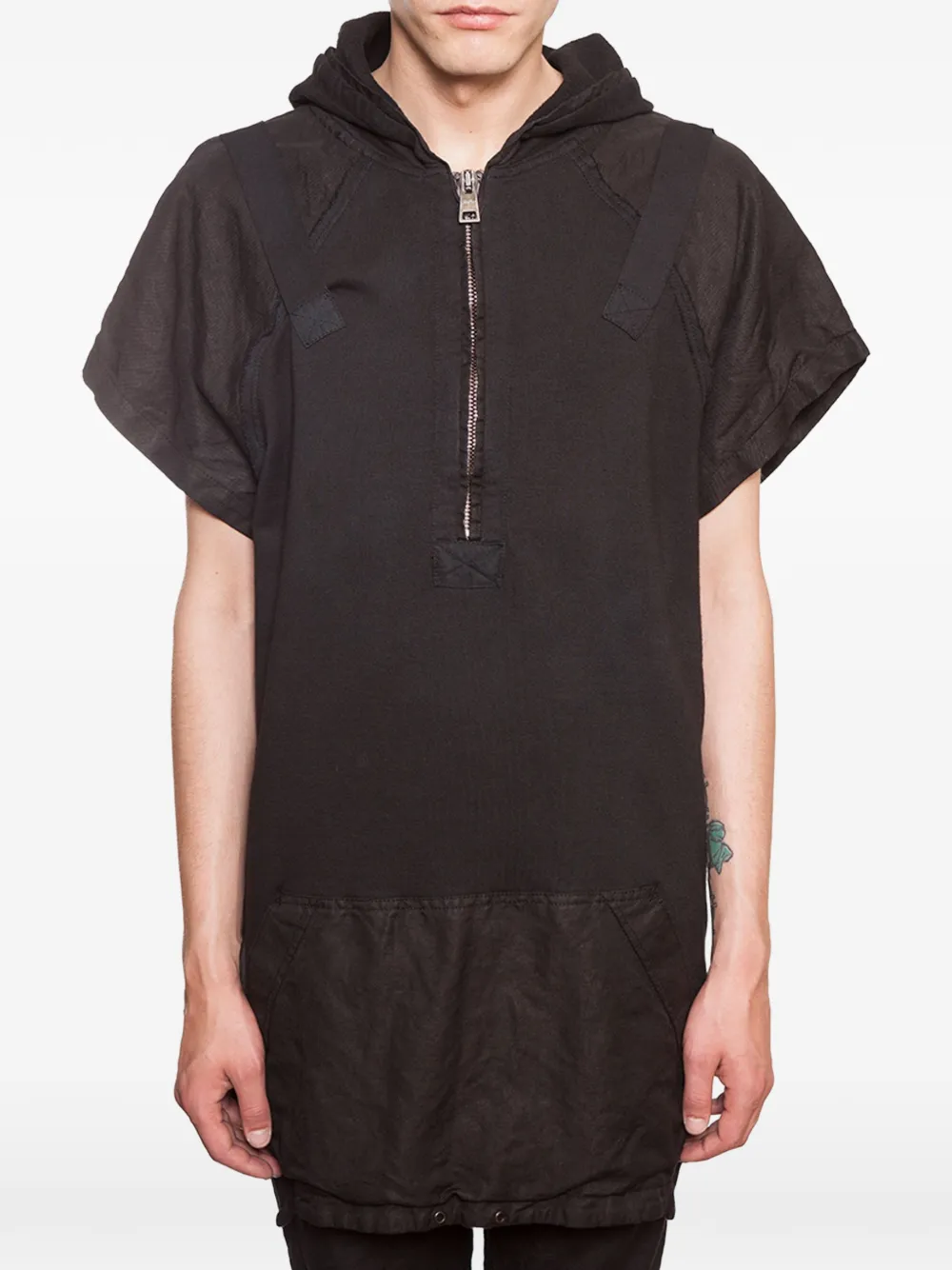 Andrea Ya'aqov hooded zip sweatshirt - Nero