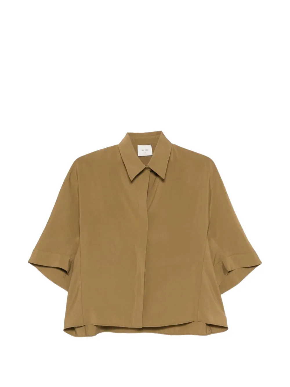 Alysi short-sleeve buttoned shirt - Verde