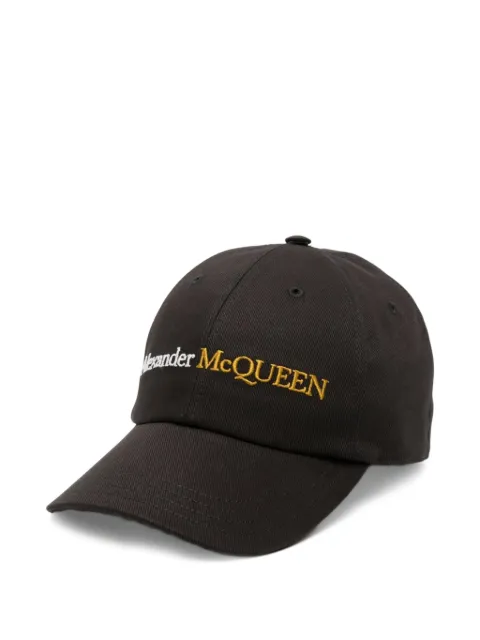 Alexander McQueen gorra de béisbol con logo