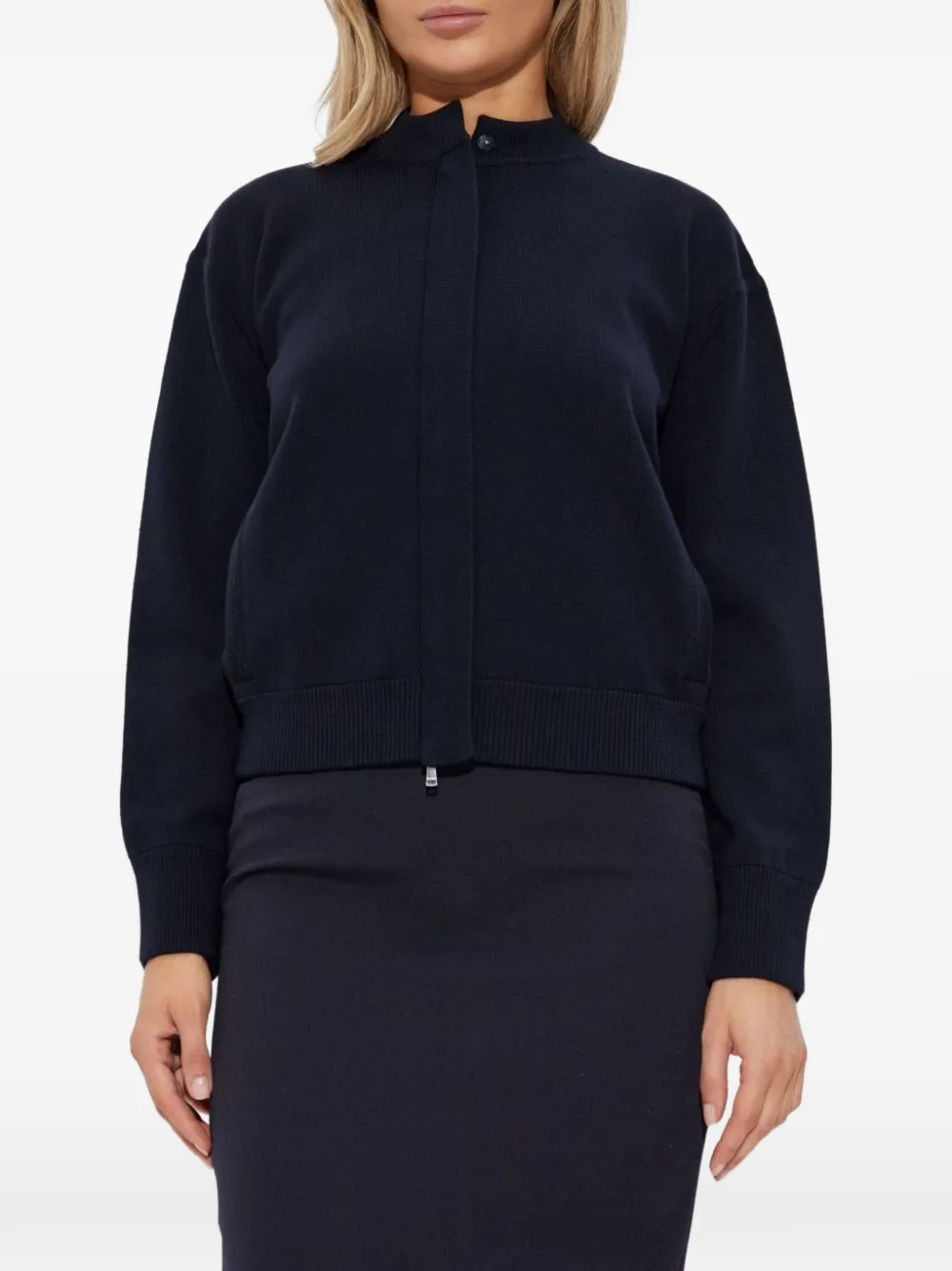 Max Mara zip-fastening cardigan - Nero
