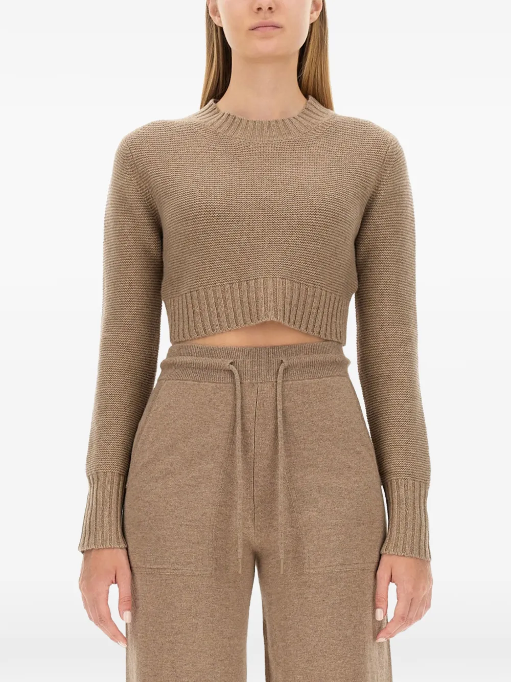 Max Mara cropped sweater - Nude
