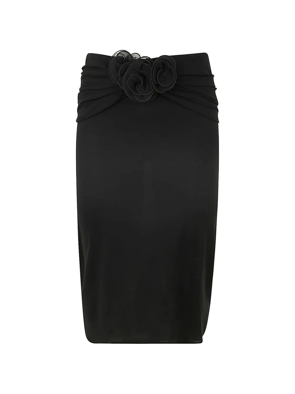 Magda Butrym floral-detail midi skirt - Nero