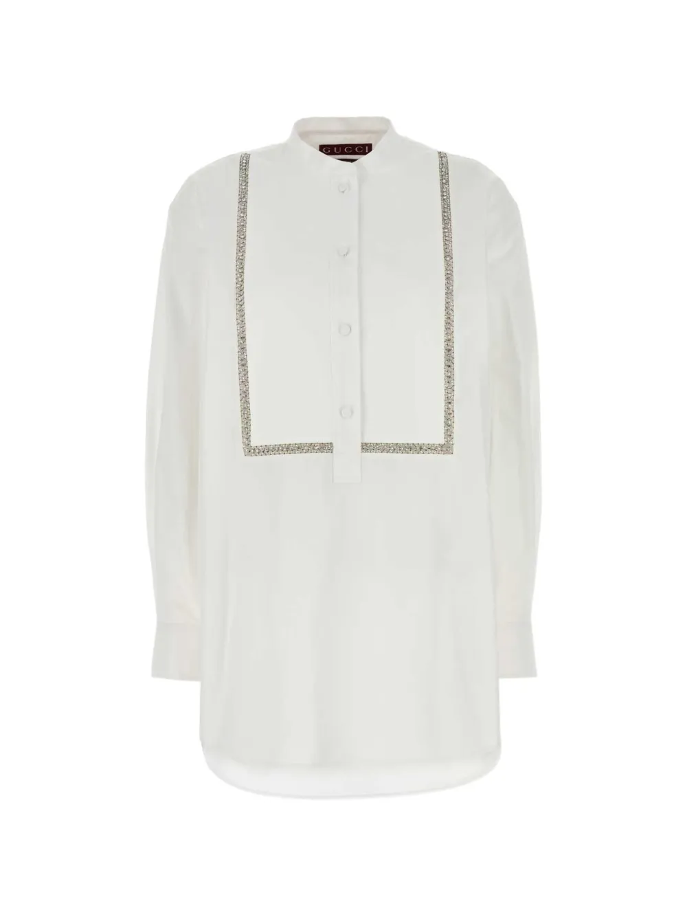 Gucci Embellished Poplin Shirt in White