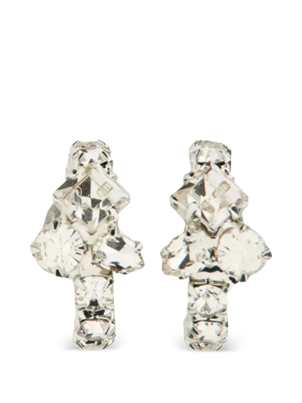 Magda Butrym crystal brass earrings - Silber