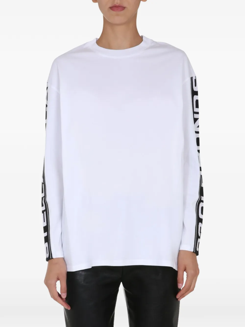 Stella McCartney long-sleeve round-neck T-shirt - Bianco