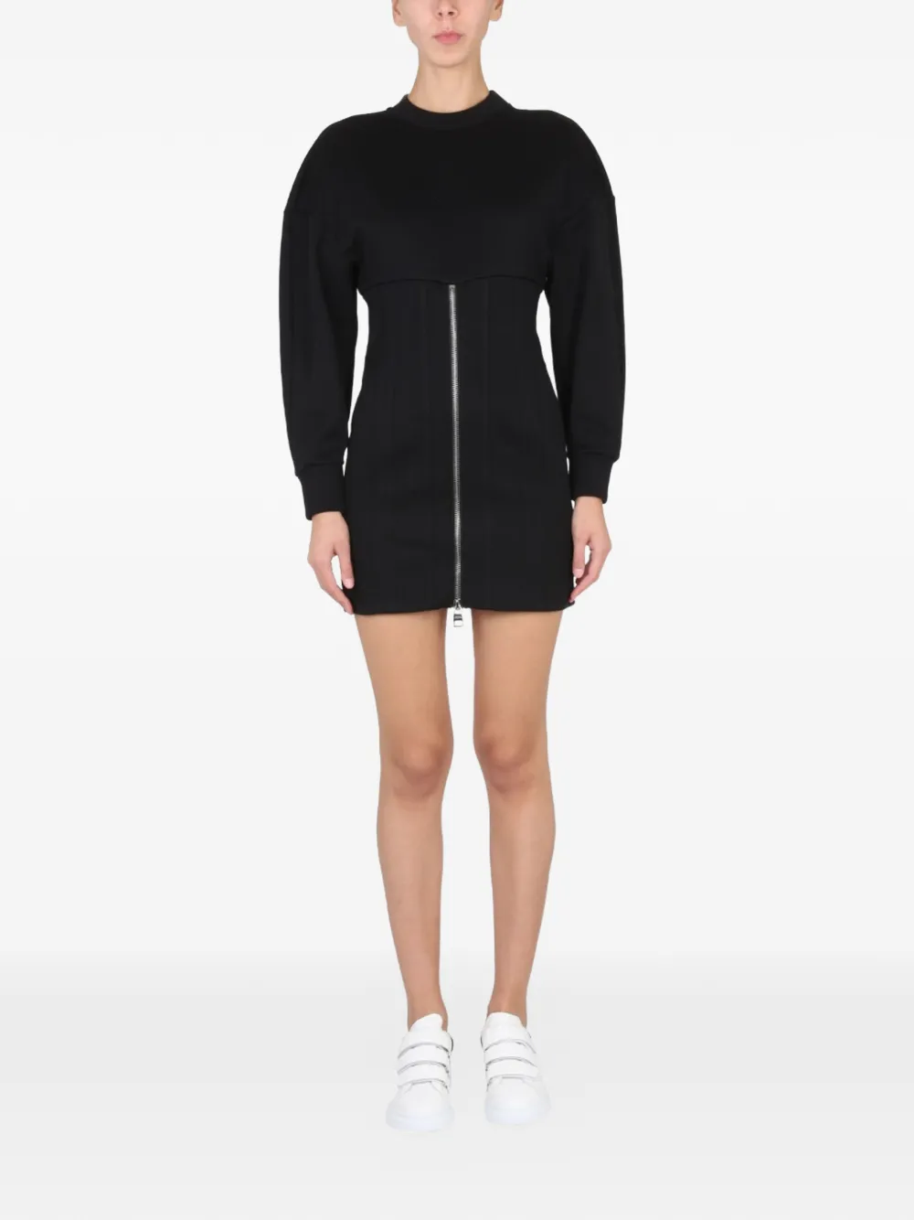 Alexander McQueen cocoon zip dress - Nero