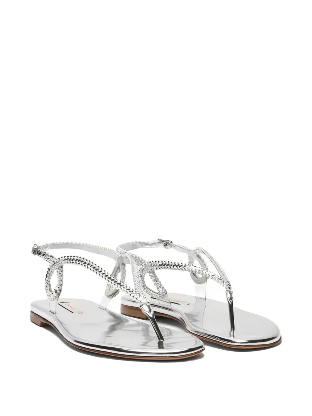 Casadei Josephine Thong flat sandals Zilver
