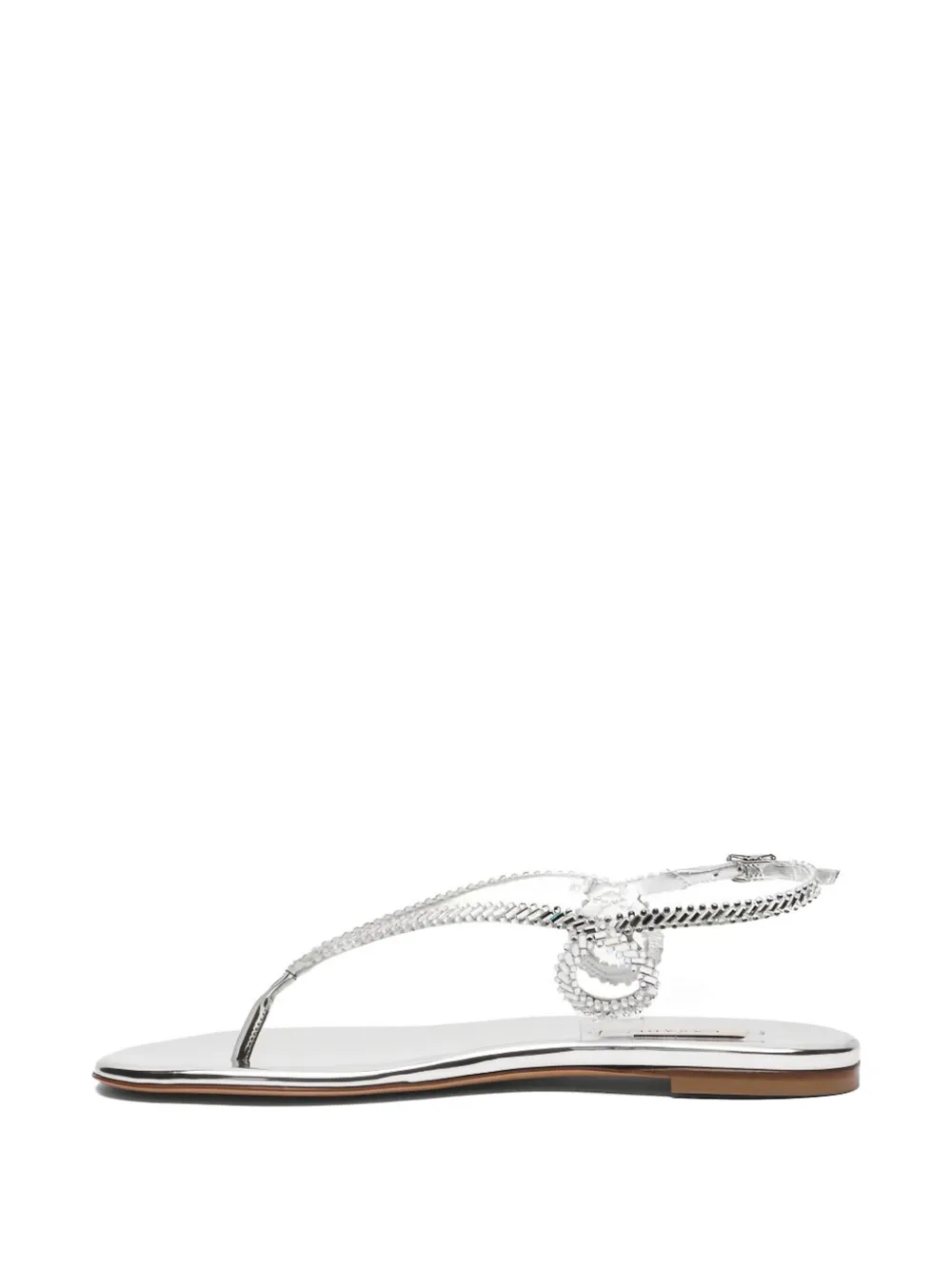 Casadei Josephine Thong flat sandals Zilver