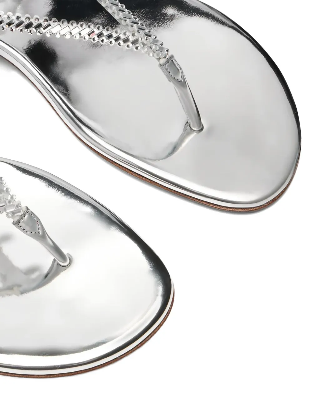 Casadei Josephine Thong flat sandals Zilver