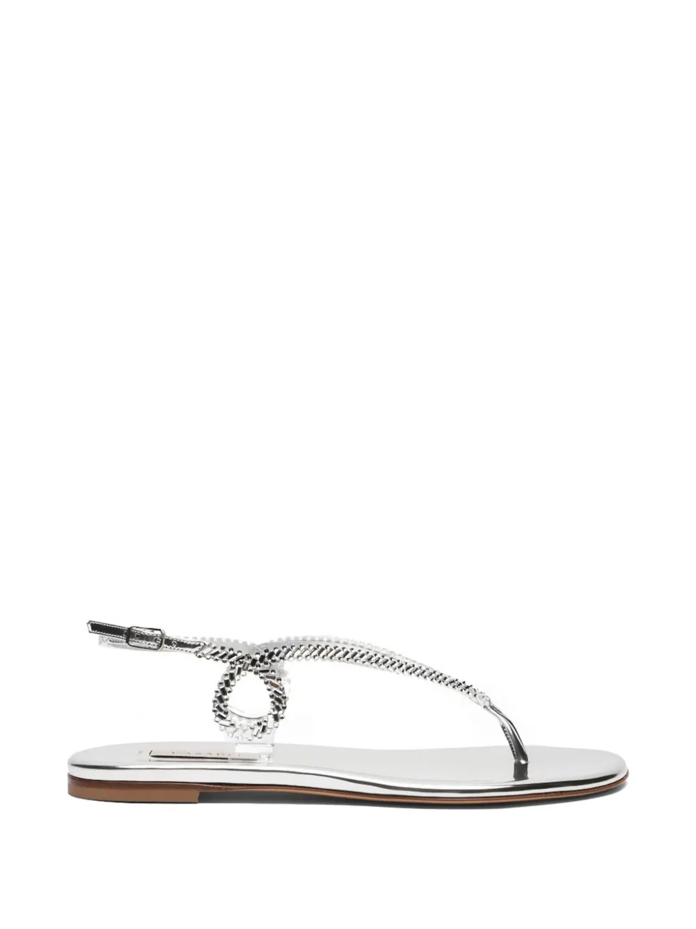 Casadei Josephine Thong flat sandals Zilver