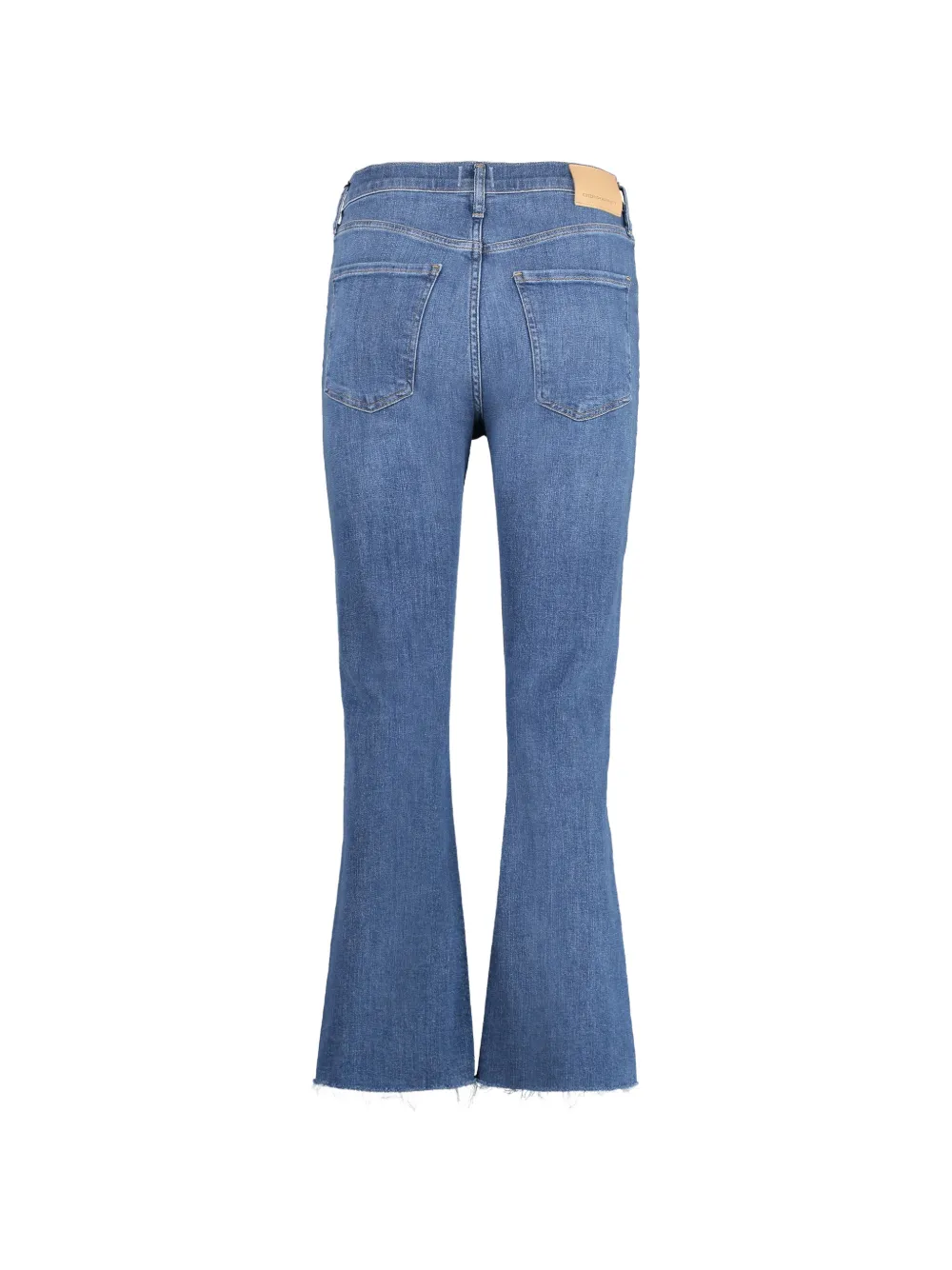 Citizens of Humanity Isola cropped jeans met franje Blauw