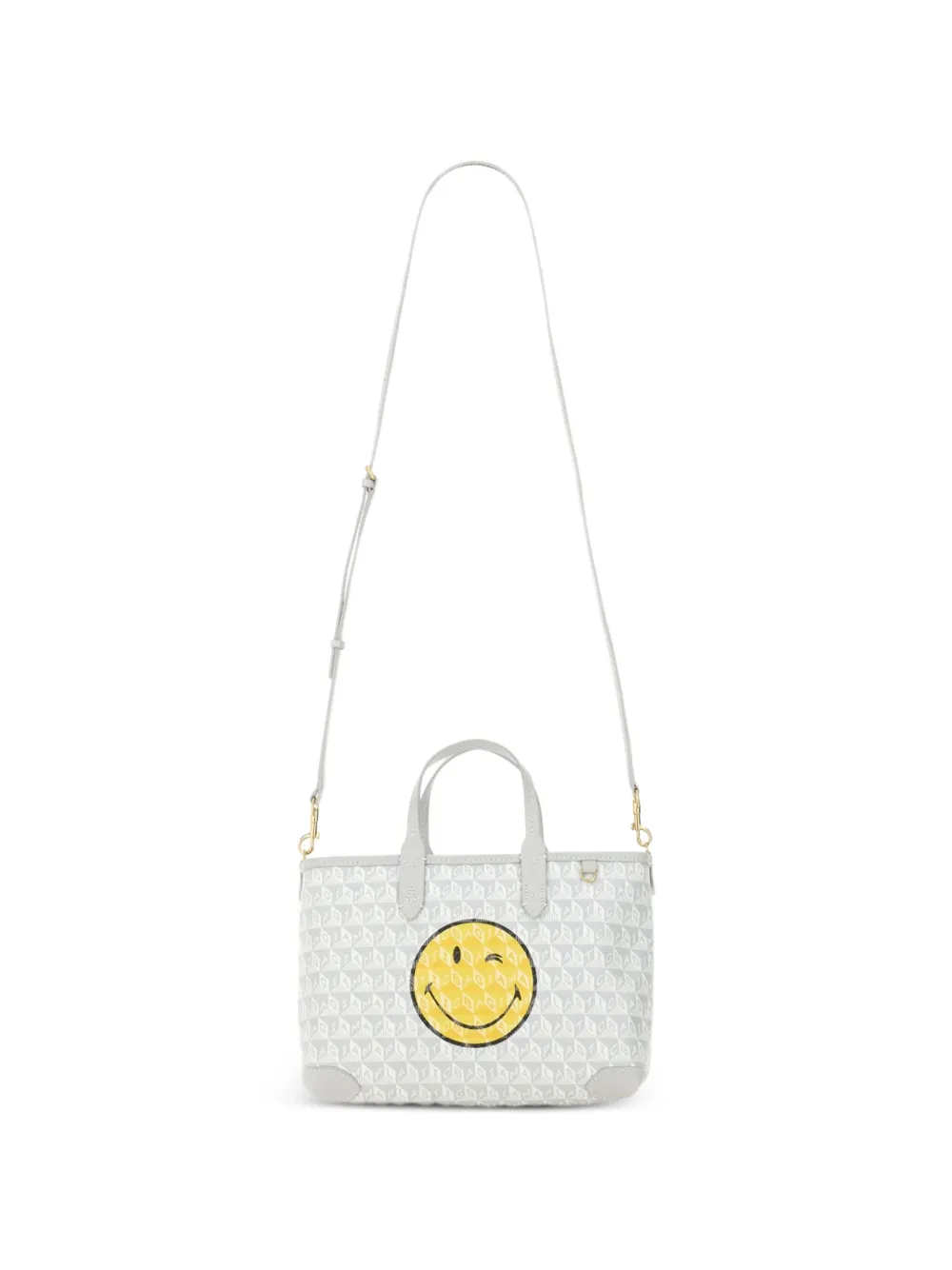 Anya Hindmarch Small I Am a Plastic Bag Tote Bag in White, view 4