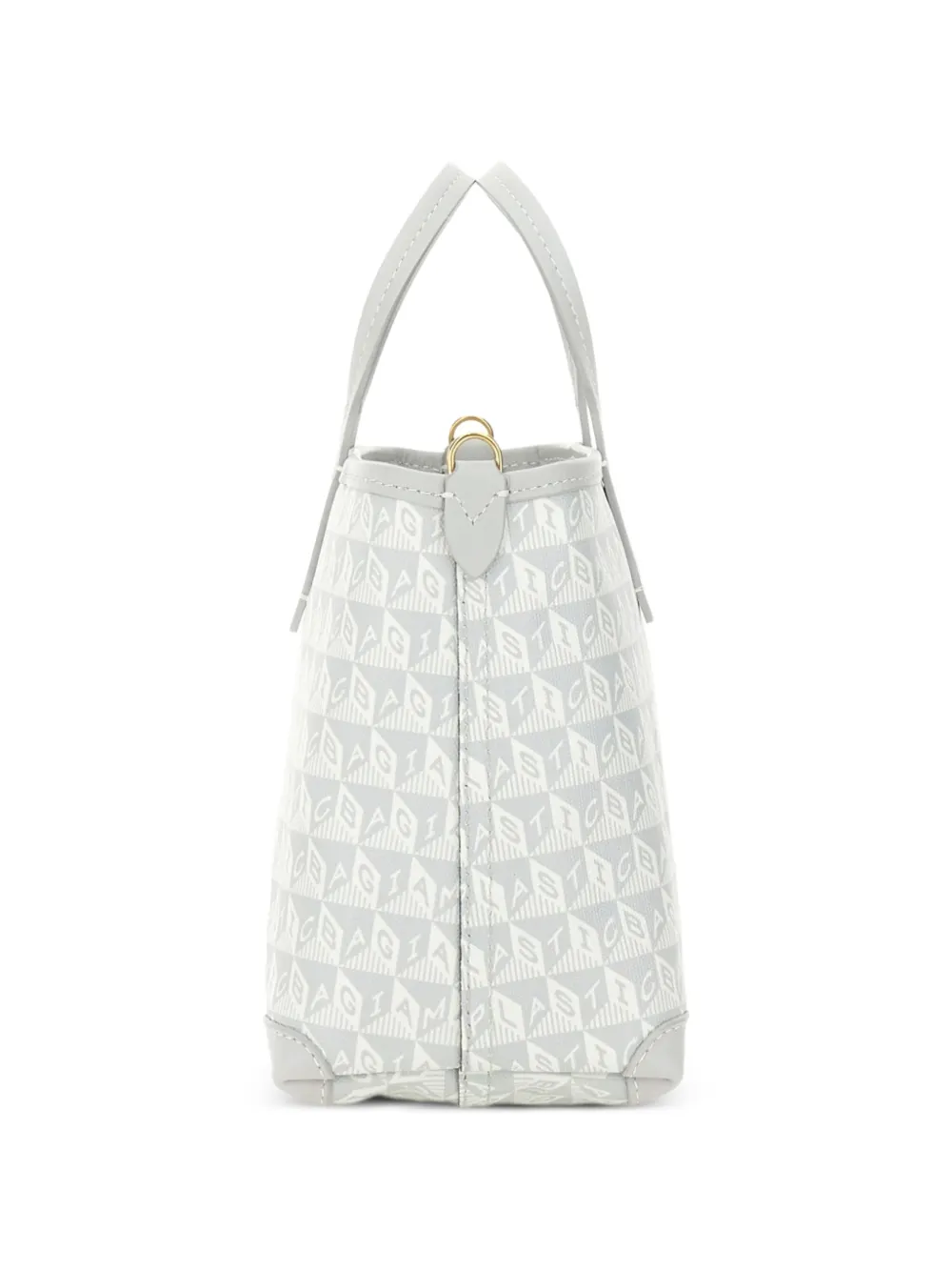 Anya Hindmarch Small I Am a Plastic Bag Tote Bag in White, view 3