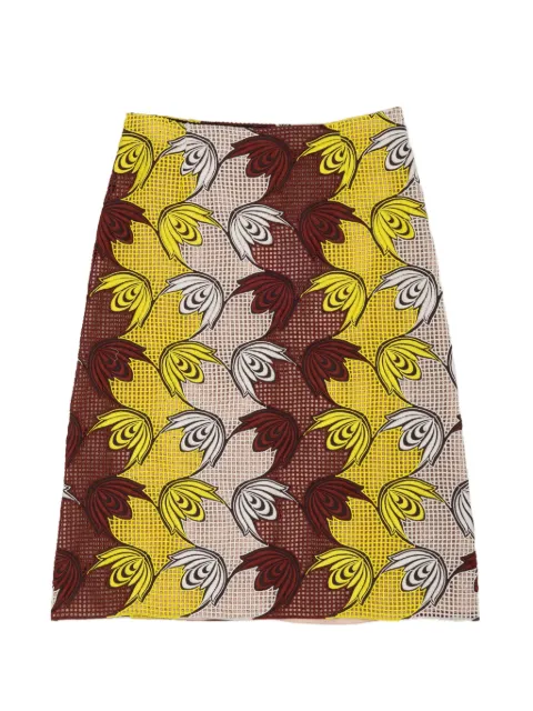 Marni broderie anglaise floral skirt