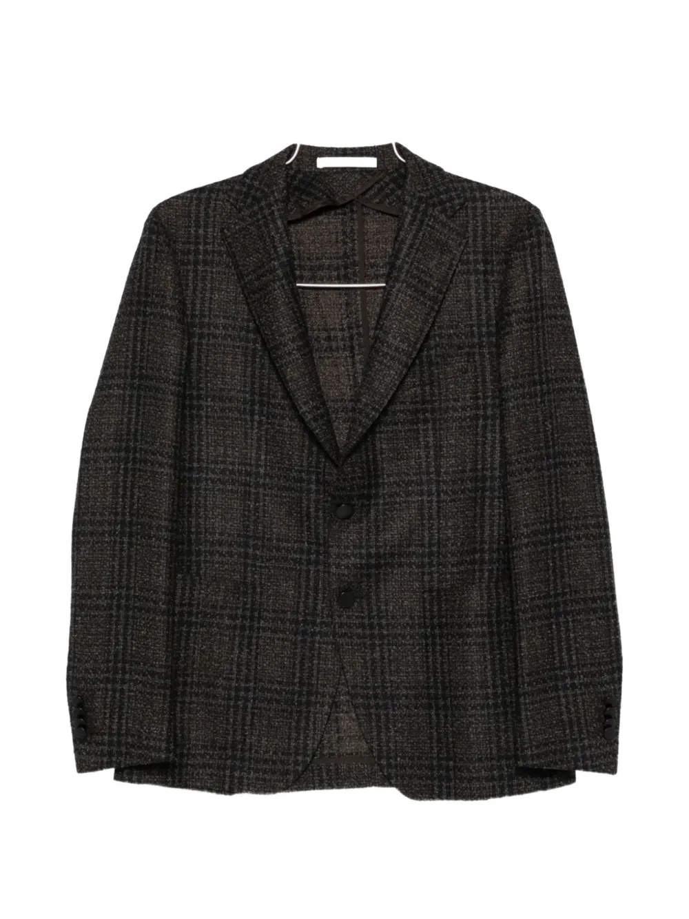 Tagliatore Montecarlo checked blazer - Brown