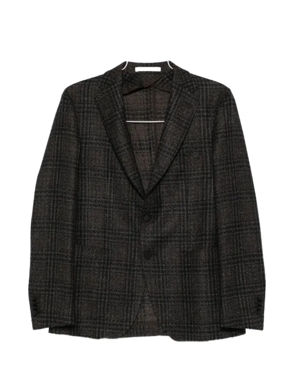 Tagliatore Montecarlo チェック ジャケット | ブラウン | FARFETCH JP