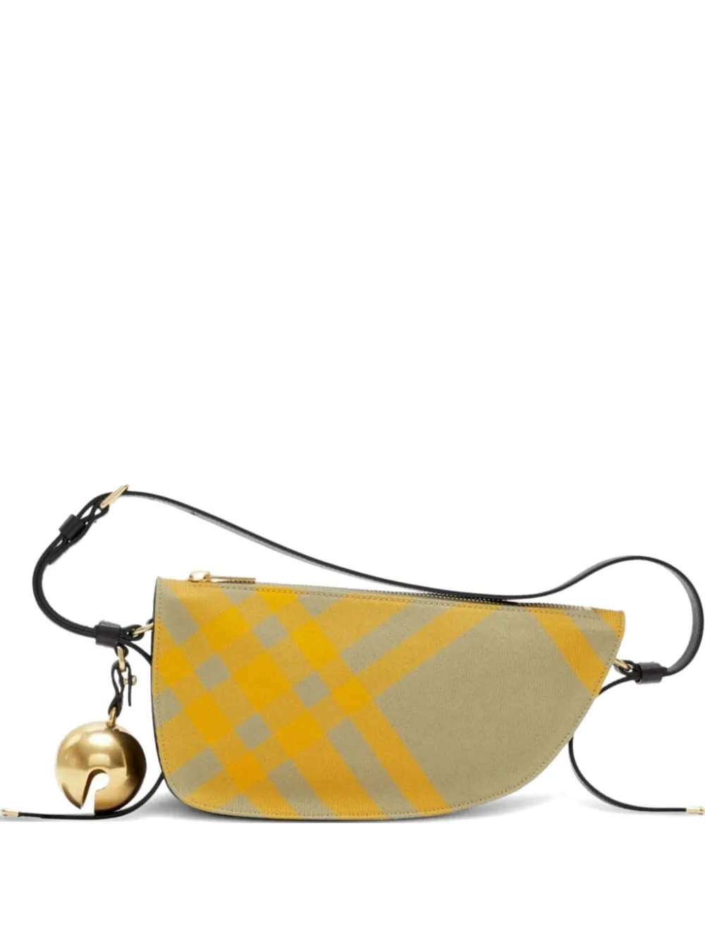 Burberry Borsa a spalla Shield mini - Toni neutri