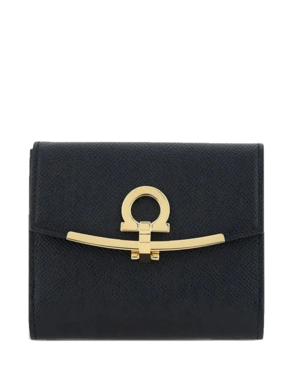 Ferragamo Gancini compact wallet - Nero