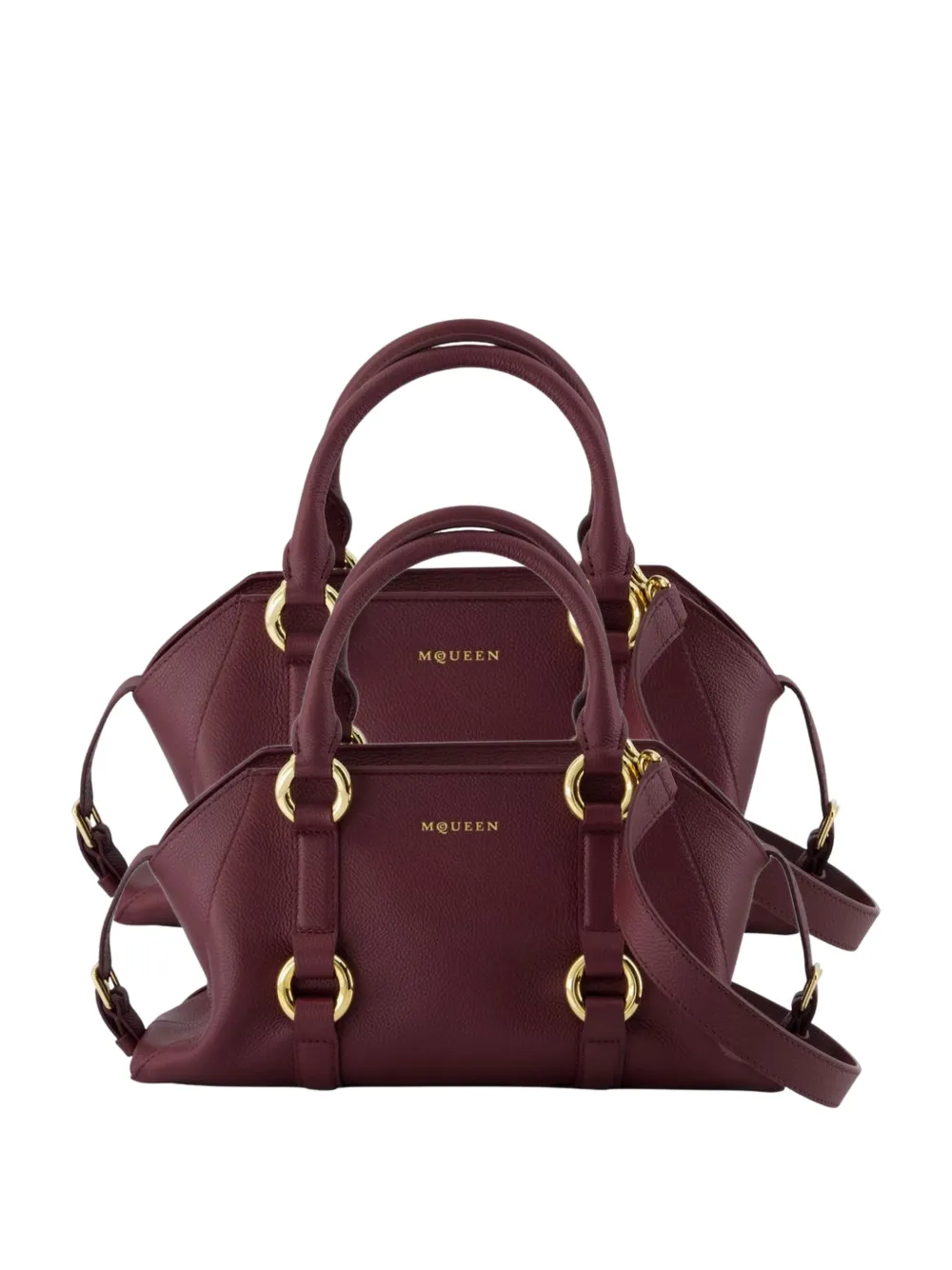 Alexander McQueen round top handle purse - Rosso