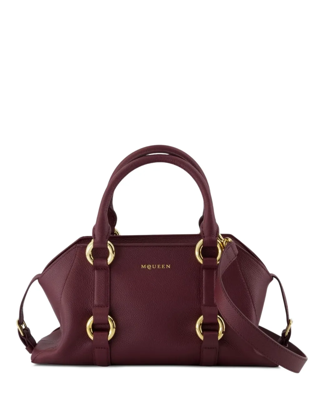 Alexander McQueen round top handle purse - Rosso