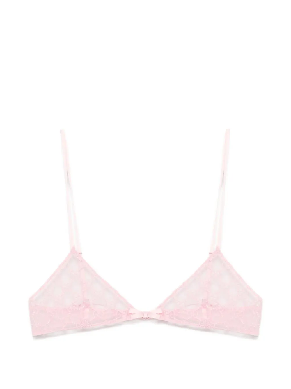 Gucci GG tulle bra - Rosa