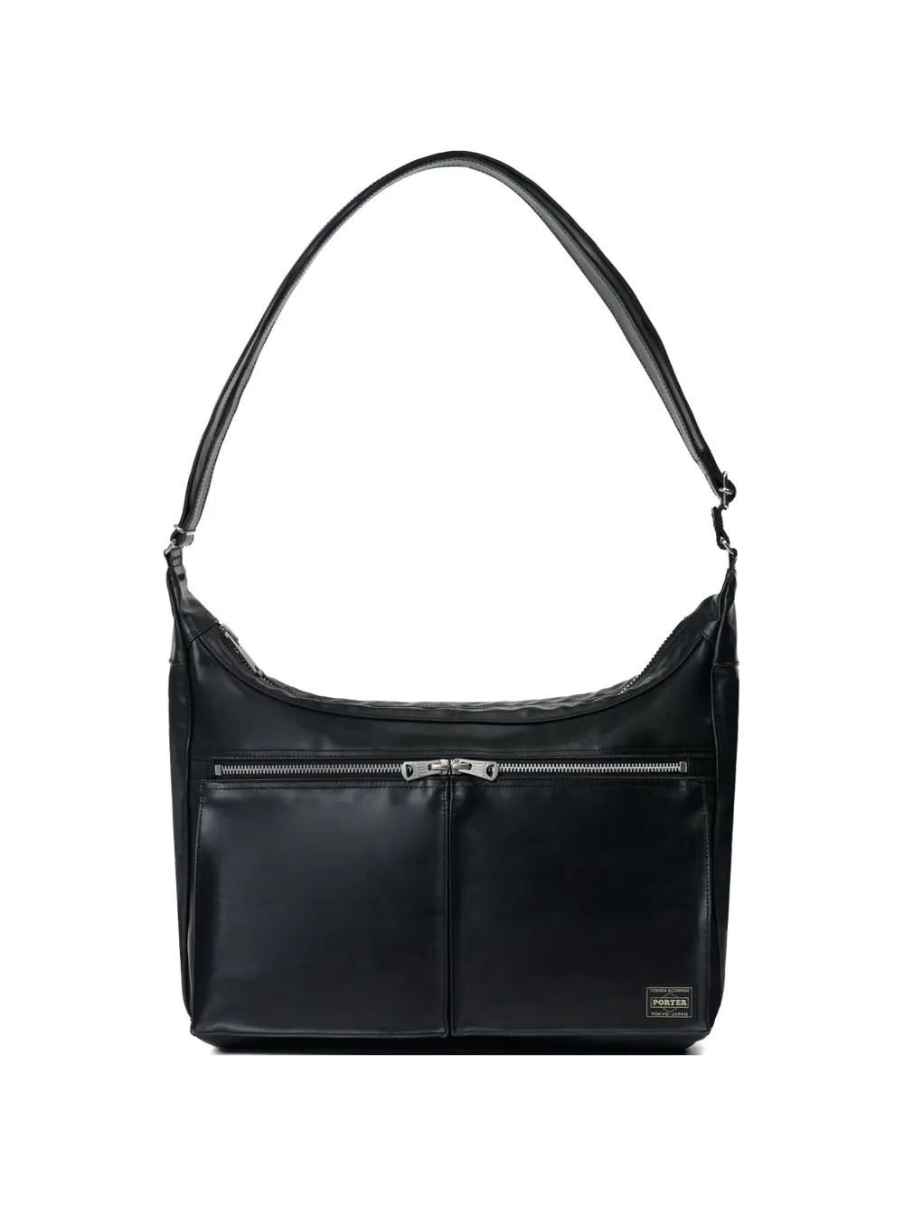 Porter-Yoshida & Co. zip shoulder bag - Nero