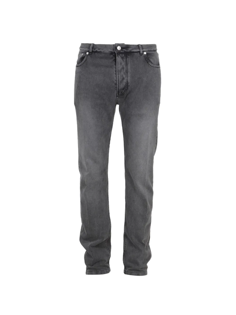 Balenciaga Jeans con applicazione logo - Grigio