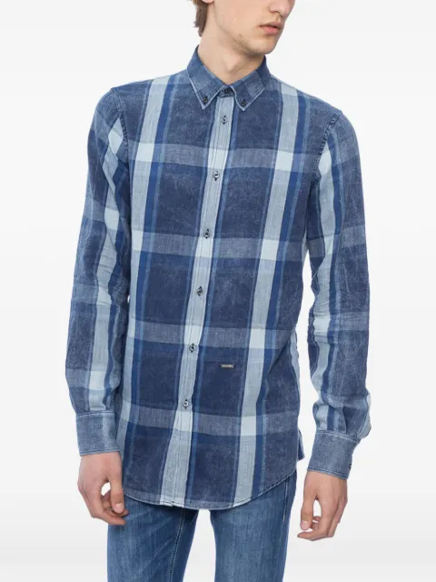 DSQUARED2 checked denim shirt