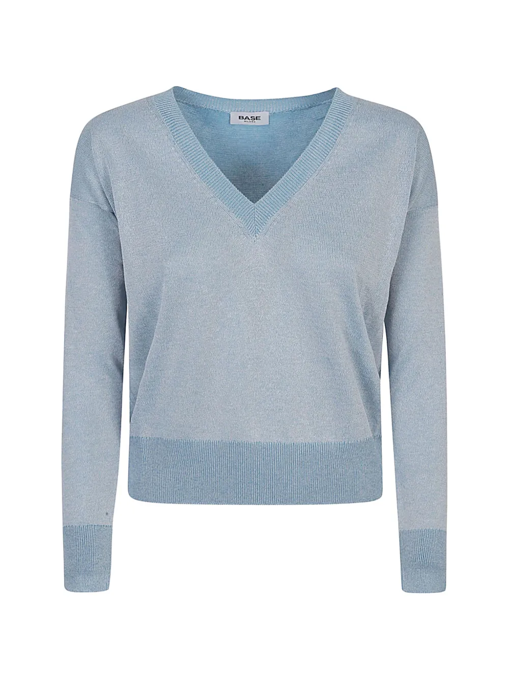 Base Milano V-neck sweater - Blu