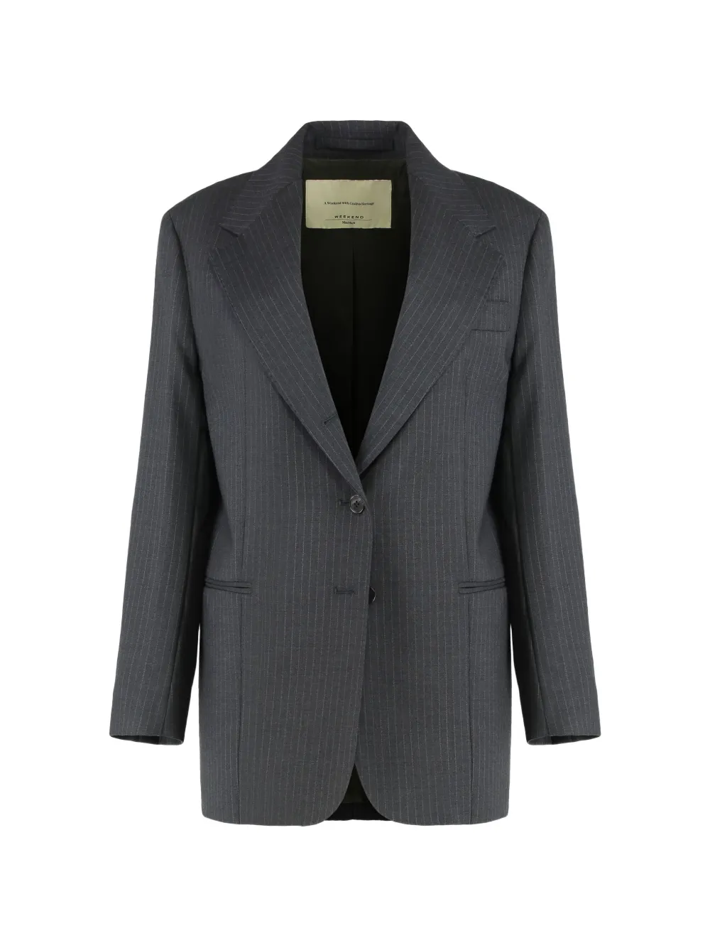 Weekend Max Mara pinstripe wool blazer - Grigio