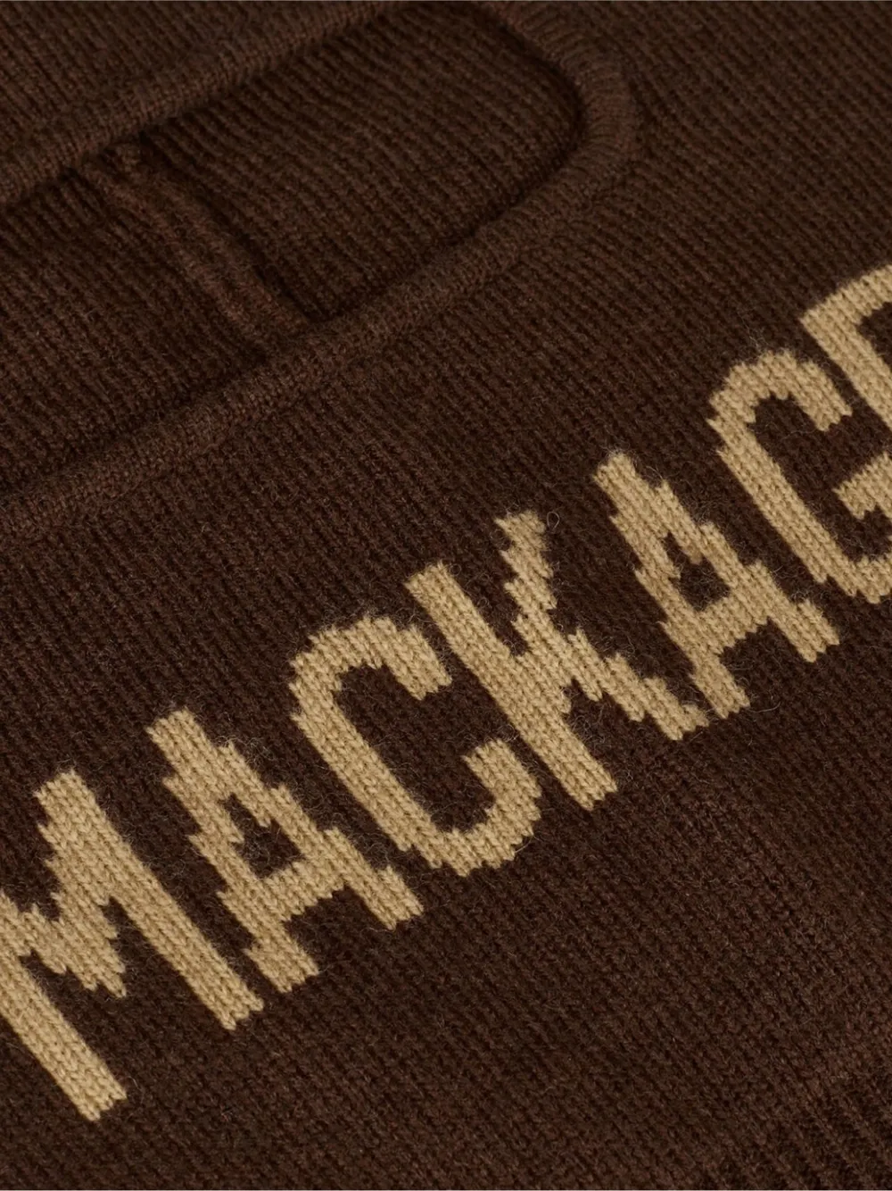 Mackage Logo Balaclava in Brown, view 4