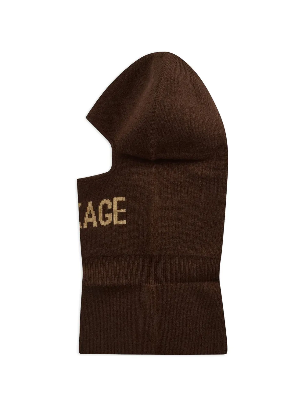 Mackage Logo Balaclava in Brown, view 3