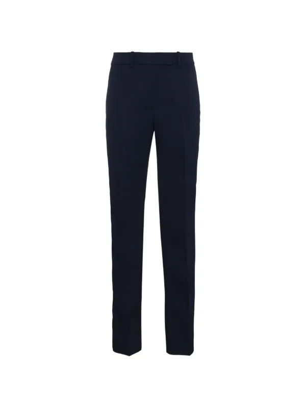 Calvin Klein Stripe Tailored Trousers in Blue
