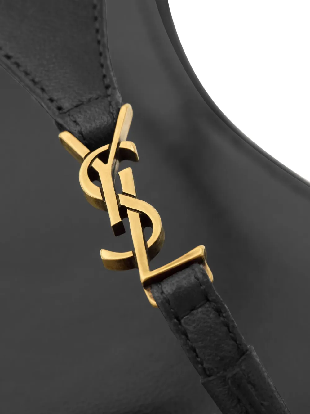 Saint Laurent Leren sandalen Zwart