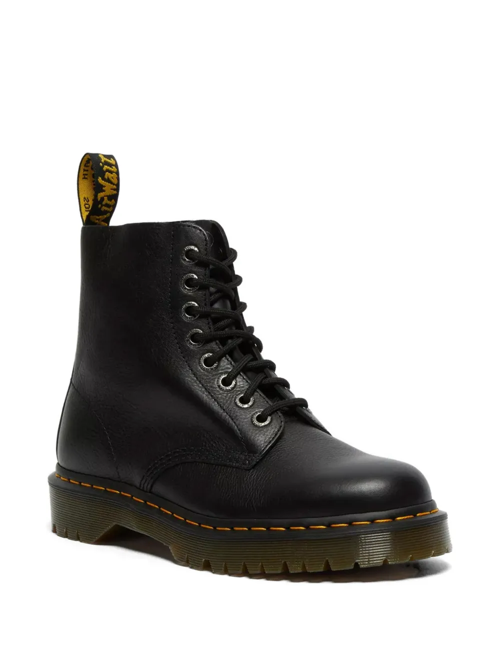 Dr Martens Leren veterlaarzen Zwart