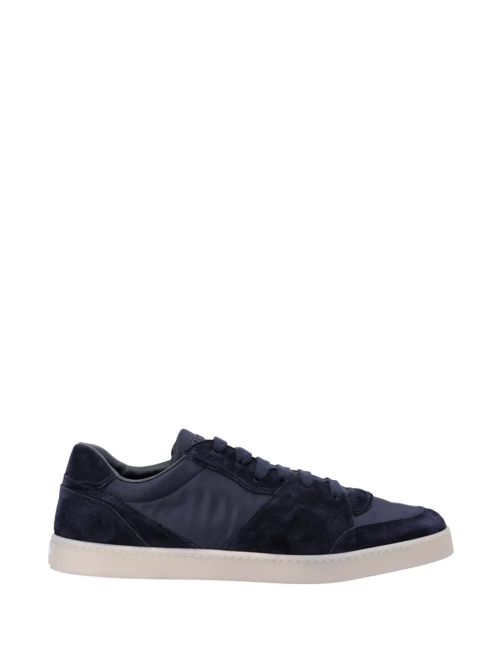 Prada lace-up panelled sneakers - Blau